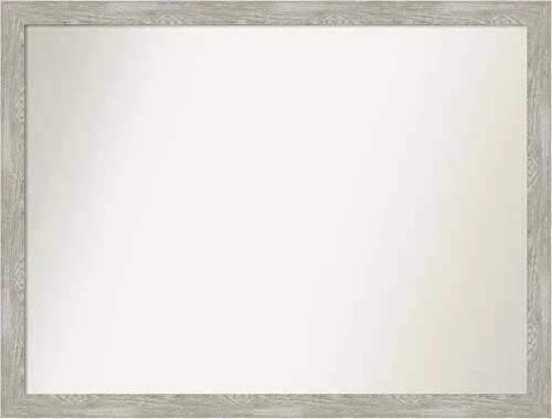 Miniatura 87 de Amanti Art Espejo de baño gris para sobre el fregadero, 31 x 48 pulgadas, espejo de tocador rectangular estrecho de color gris, marco de madera