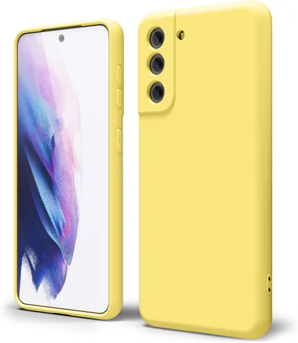 Miniatura 448 de oakxco Funda para teléfono Samsung Galaxy S21 Ultra con agarre de silicona líquida, bonita funda delgada y delgada de goma suave de TPU lisa
