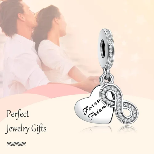Miniatura 3 de Annmors Dijes de joyería de animales para mujer, plata de ley 925, colgante con circonita cúbica, cuentas de joyería para niñas, regalos