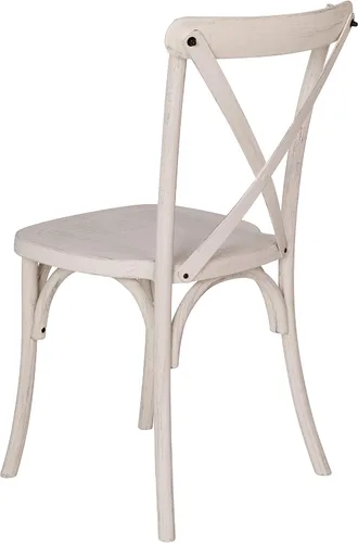 Miniatura 7 de Flash Furniture Silla X-Back, paquete de 2, resina, negra