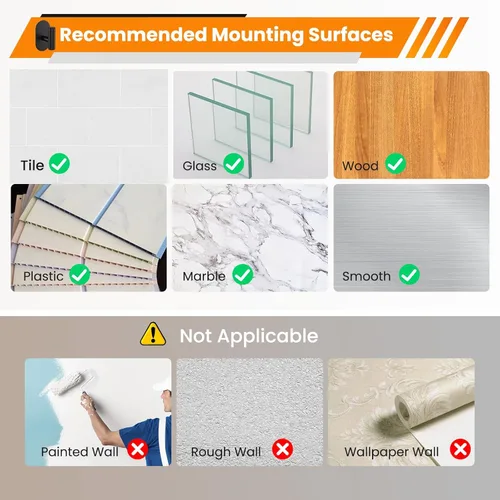 Miniatura 8 de Aikzik Ganchos adhesivos negros resistentes, ganchos de pared para ducha, baño, toalla, abrigo, bata, ganchos de acero inoxidable para colgar