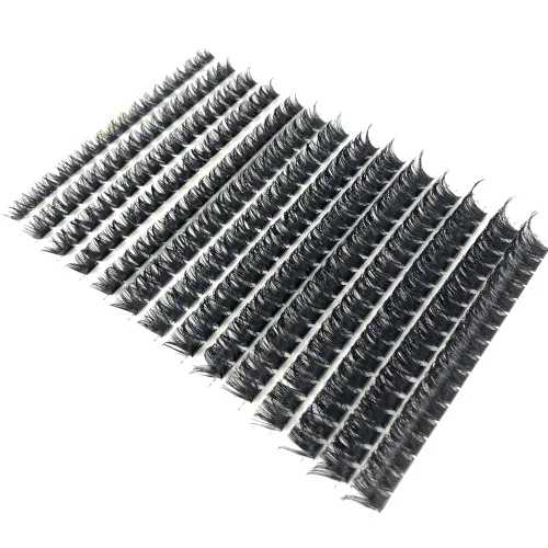 Miniatura 3 de 30D/40D/50D/60D/80D Pestañas de visón 280 Paquetes Extensión de pestañas naturales 3D Rusia Volumen Individual Pestañas en racimo Maquillaje