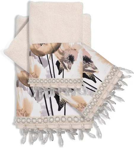 Miniatura 43 de Zahari Home Capri - Juego de toallas de baño de 3 piezas, toalla de baño, toalla de mano y toalla facial, decoración moderna, hermoso diseño único