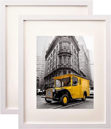 Miniatura 15 de Art Emotion - Portarretratos de madera maciza con vidrio reforzado de 2 mm, ganchos para colocar en horizontal o vertical
