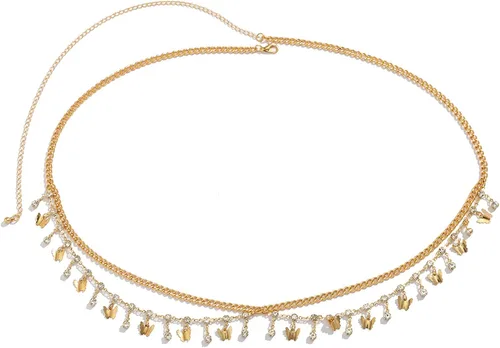 Miniatura 5 de Sexy estrellas colgante de diamantes de imitación cadena de cintura cinturón verano estrella borla cadena cuerpo cadena festival rave vientre collar