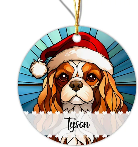 Miniatura 8 de Chow Chow - Adorno decorativo para árbol de Navidad 2026, adorno personalizado para sombrero de Navidad, regalo de adornos de Navidad para perros