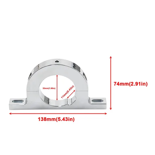 Miniatura 2 de Columna de dirección universal de aluminio de 2 pulgadas, con llave, montaje sin caída para ajuste más común para GM GMC Chevy Dodge Ford de 2