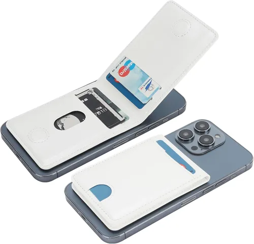 Miniatura 16 de KIHUWEY Cartera MagSafe con soporte magnético, de cuero seguro y desmontable, con función de atril RFID para iPhone 16/15/14/13/12 Pro Max Plus,