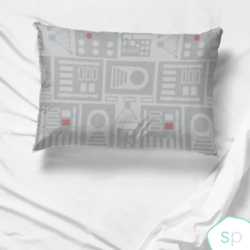 Miniatura 4 de Star Wars Dark Side Darth Vader Tech Paquete de 2 Fundas de Almohada Reversibles - Cubierta de Almohada de Algodón Orgánico 100% de Doble Cara