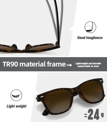 Miniatura 62 de MEETSUN Polarized Sunglasses for Women Men Classic Retro Square Frame Driving Sun Glasses UV Protection