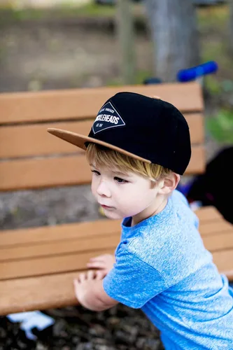 Miniatura 9 de Born to Love - Gorra de béisbol para niño y bebé con visera, en color blanco y azul