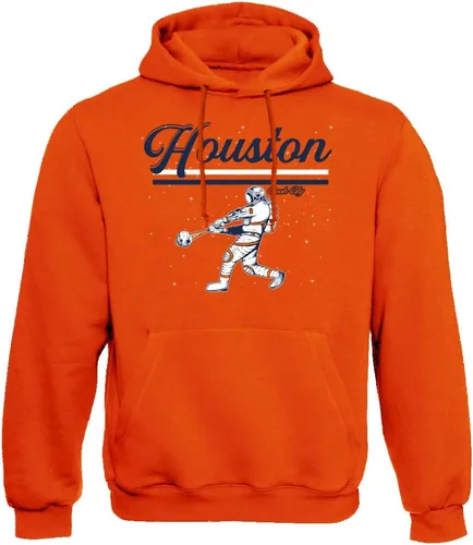 Xtreme Apparrel Crush City Houston Space City Astronaut - Sudadera con capucha para los fanáticos del béisbol