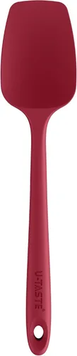 Miniatura 12 de U-Taste - Espátula de silicona extra larga de 14 pulgadas: raspador mezclador flexible resistente al calor a 480ºF, gran mezcla de goma, agitación