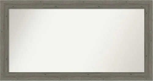 Miniatura 168 de Amanti Art Espejo de pared personalizado no biselado (24.5 x 24.5 pulgadas), marco gris marrón alta, varios tamaños personalizados, espejo de baño