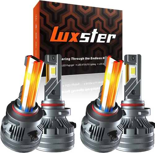 Miniatura 9 de LUXSTER Bombillas LED H1 Punisher, adaptadores H1 incluidos, 40,000LM ultra brillantes, instalación Plug-N-Play, bombillas para luces antiniebla