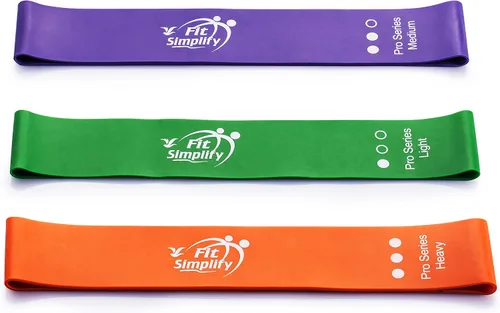 Miniatura 2 de Fit Simplify Bandas de ejercicio de resistencia Pro Series, juego de 3