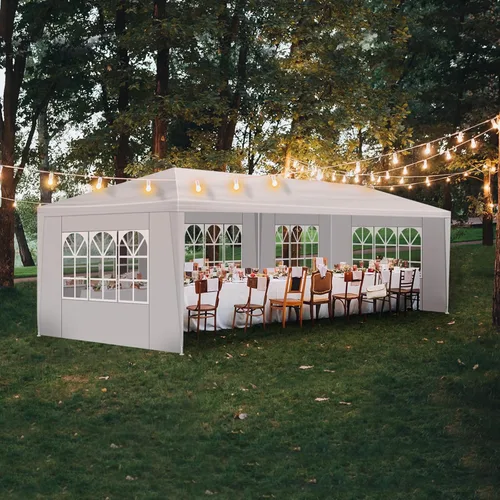 Miniatura 11 de Tienda de campaña para exteriores, patio, campamento, fiesta, boda, carpa para fiestas, refugio de cenador, barbacoa, eventos, cabinas con paredes