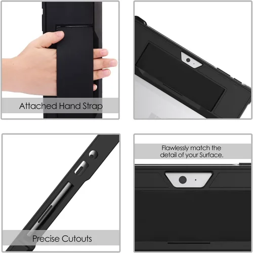 Miniatura 8 de MoKo Funda compatible con Microsoft Surface Go 4 / Surface Go 3 / Surface Go 2 / Surface Go Funda protectora todo en uno con soporte para bolígrafo