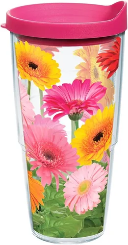 Miniatura 13 de Tervis Gerbera - Vaso aislado de doble pared hecho en Estados Unidos con aislamiento de doble pared mantiene las bebidas frías y calientes, 16