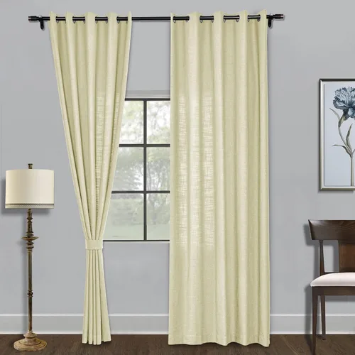 Miniatura 21 de Fcosie Cortinas de lino de 50 pulgadas de ancho x 63 pulgadas de largo, paneles de cortina filtrantes de luz, paneles de cortina con ojales