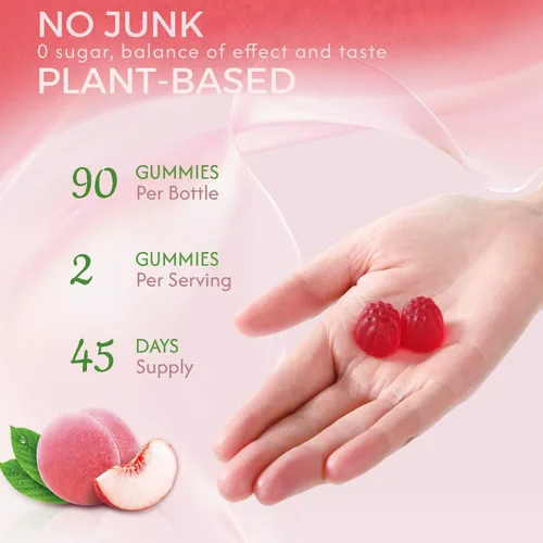 Miniatura 7 de Gomitas de suplemento de vitamina D3 K2 para adultos, vitamina D3 9000 UI + K2(MK-7) 90 mcg para apoyo óseo y cardíaco, vegano masticable K2 D3