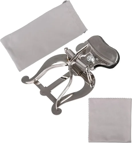 Miniatura 8 de Lovermusic Clip de chapa metálica portátil de plata Clip de página de trombón para libro de música Clip de partituras de aprendizaje accesorio