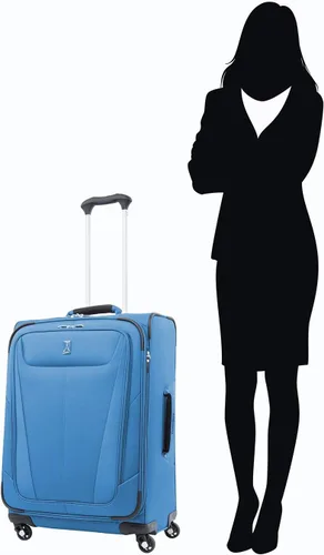 Miniatura 248 de Travelpro Maxlite 5 - Juego de 2 piezas de equipaje de mano de tela, expandibles con 4 ruedas giratorias, bolso blando para debajo del asiento, Negro