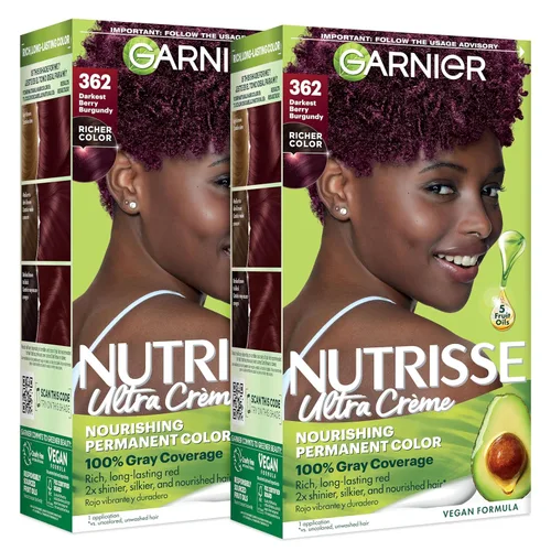 Miniatura 34 de Garnier Nutrisse - Tinte permanente en crema nutritiva para el cabello, 73 rubio dorado oscuro (Honey Dip), 2 unidades (el empaque puede variar)