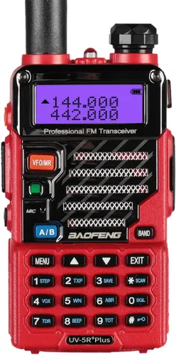 Miniatura 7 de BAOFENG UV-5R+ Plus Radio bidireccional, largo alcance para adultos, recargable con auricular, walkie talkie para exteriores, 144-148 420-450 MHz