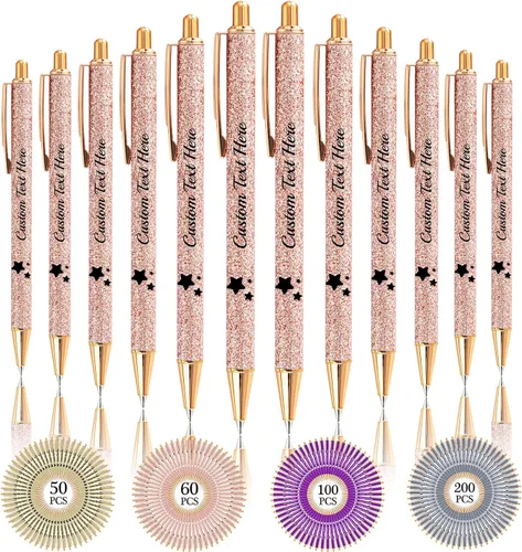 Miniatura 98 de Aolun 10 bolígrafos personalizados con nombre, bolígrafo retráctil con mensaje de texto para mujeres, enfermeras, escritura, cumpleaños, graduación