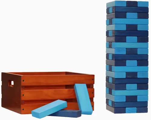 Miniatura 54 de Tailgating Pros Maderas gigantes de primera calidad con caja manchada: ¡elige los colores de tu equipo! Juego gigante para patio al aire libre
