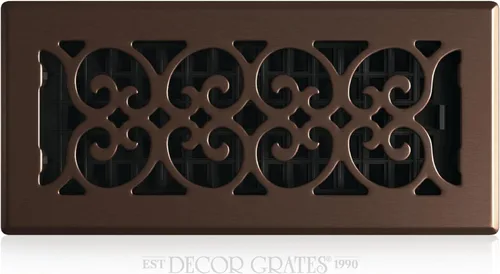 Miniatura 16 de Placa embellecedora cromada Decor Grates con ornamento Acabado cepillo níquel (Brushed Nickel Finish)
