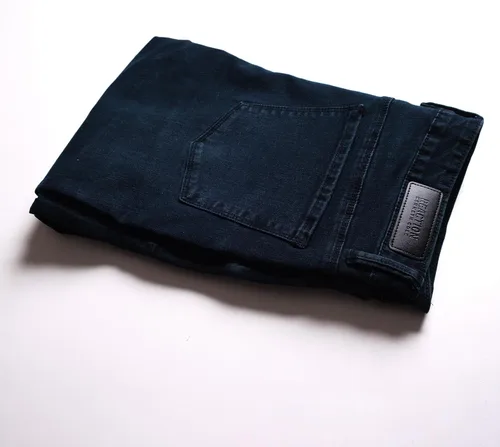Miniatura 5 de Kenneth Cole REACTION Jeans ajustados para hombre, jeans elásticos de 2 vías para hombre, corte ajustado, jeans de 5 bolsillos para hombre
