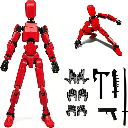 Miniatura 13 de Feetcant Titan 13 Figura de Acción, 2025 Nuevo Robot de la Suerte 13 Figuras de Acción, Figuras de Acción Impresas en 3D para Niños (5 piezas)