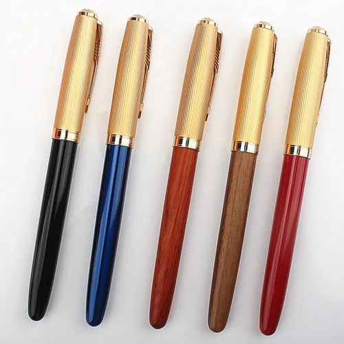 Miniatura 5 de Jinhao 85 Pluma Estilográfica Extra Fina 0.015 in (Madera de Tigre)