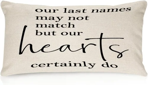 Miniatura 31 de Better When We are Together - Fundas de almohada lumbar de 12 x 20 pulgadas con citas divertidas de algodón y lino para sofá, decoración de sala