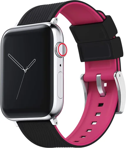 Miniatura 9 de Barton Watch Bands - Extensibles de silicona Elite para reloj - Accesorios y adaptadores negros con deposición física de vapor, de liberación