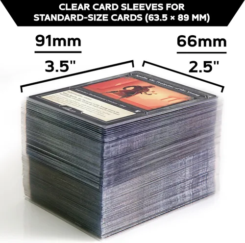 Miniatura 2 de Quiver Time 200 fundas transparentes estándar Apollo para tarjetas Magic: The Gathering Cards y otras tarjetas TCG – Funda ultra transparente