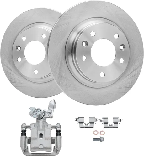 Miniatura 13 de Detroit Axle - Kit de freno delantero para Volkswagen Golf Jetta City Beetle Rotores de freno de disco de repuesto pastillas de freno de cerámica