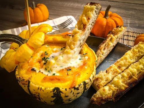 Miniatura 5 de TomorrowSeeds - Semillas de calabaza dulce de bola de masa hervida - Más de 30 unidades - para plantar carnaval bellota delicata calabaza