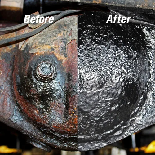 Miniatura 5 de AGS RUST SOLUTIONS Pintura en aerosol antióxido, 14 onzas, acabado negro mate duradero, segura para todas las superficies, elimina el óxido