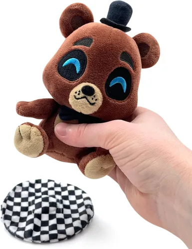 Miniatura 4 de Youtooz FNAF Freddy Muñeco de felpa de 6 Pulgadas para hombro, Muñeco de felpa magnético blando coleccionable para el hombro de Freddy de Five