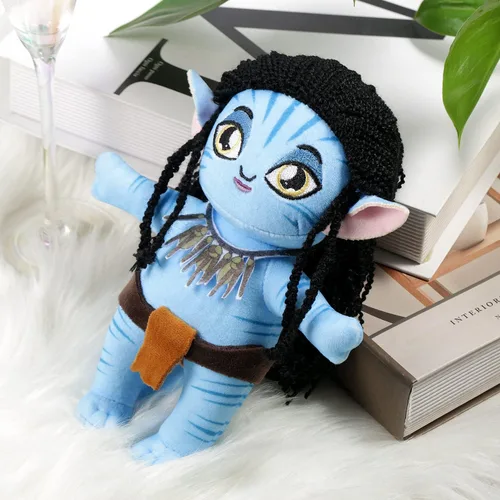 Miniatura 6 de Juguetes de peluche, lindo peluche de Aniaml en pañalero, muñeca kawaii Na'vi, regalos de cumpleaños de Navidad, perfecto para niños, niñas, Azul