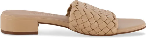Miniatura 4 de CUSHIONAIRE Sandalia de tacón bajo tejido Nerida para mujer + espuma viscoelástica