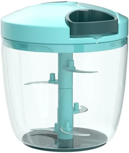 Miniatura 4 de Cambom - Picador manual de alimentos, cortador de verduras, picador con cordón para cebollas, frutas y nueces, material seguro para alimentos sin