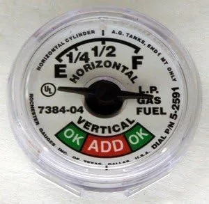 Dial de calibre a presión de propano