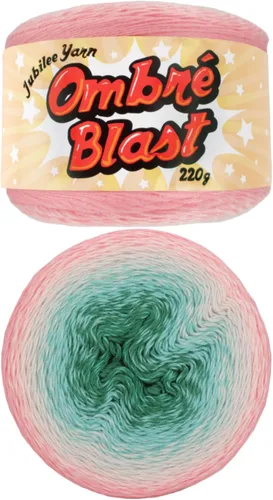 Miniatura 58 de JubileeYarn Hilo Ombré Blast - 220g/pastel Algodón Peso Bebé - Cripta de Hielo - 1 Pastel 119 Cripta de hielo