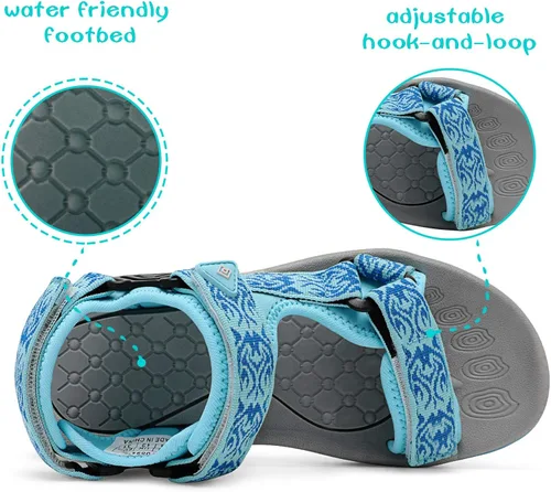 Miniatura 2 de DREAM PAIRS Sandalias de verano para niños ligeras y ajustables para niños y niñas grandes y pequeños