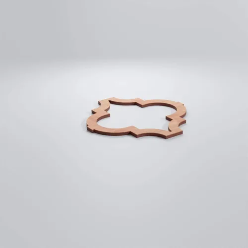 Miniatura 3 de Ekena Millwork 7 3/8'W X 7 3/8' H Extra pequeños Marrakech decorativos paneles de pared de madera calado, cereza