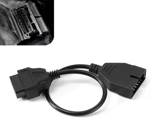 Conector de escáner OBD1, 1 unidad de 12 pines a OBD1 a OBD2, herramienta de extensión de diagnóstico de 15.7 in para lectura de datos de vehículos,